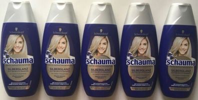 Schwarzkopf Schauma Silberglanz - Anti Gelbstich Shampoo - 5 x 250 ml (Gr. 250 ml)