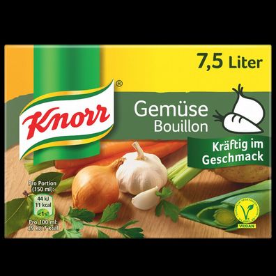Knorr Gemüse Bouillon Ergiebigkeit = 7,5 Liter,150g Packung 30er Pack (30x150g)