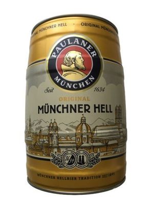 Paulaner Münchner Hell 5 Liter 4,9% vol Partyfass Einweg