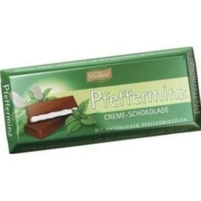 Böhme Cremeschokolade Pfefferminz Schokolade 100g, 20er Pack (20x100g)