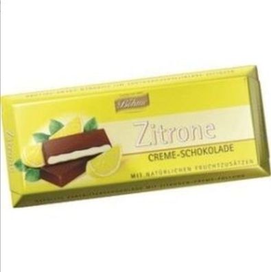 Böhme Cremeschokolade Zitrone Schokolade 100g, 20er Pack (20x100g)