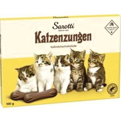 Sarotti Katzenzungen Vollmilchschokolade 10x 100g Packung