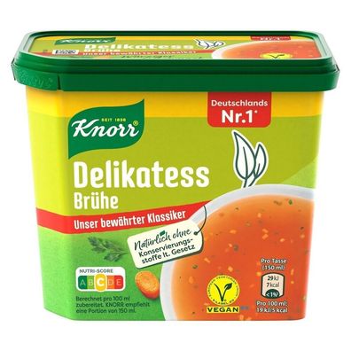 Knorr Delikatess Brühe 16 Liter 329g Dose 6er Pack (329g x 6)
