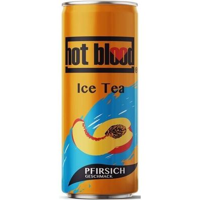 Hot Blood Ice Tea Pfirsich 24x0.33l Ds. Einweg Pfand