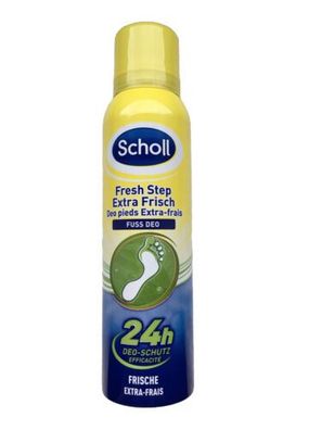 Scholl Fresh Step Fuß Deo Extra Frisch 24h Antitranspirant Fußspray 3 x 150 ml