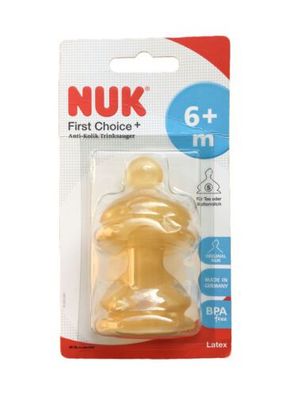 NUK First Choice+ Anti-Kolik Trinksauger 6+ m 2er Pack