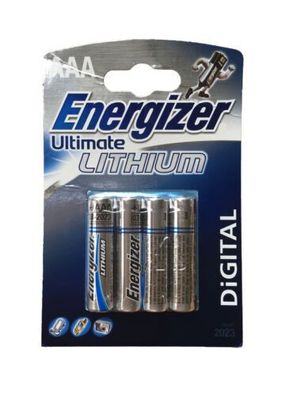 Energizer Ultimate Lithium AAA Batterien im Blisterpack 4er Pack