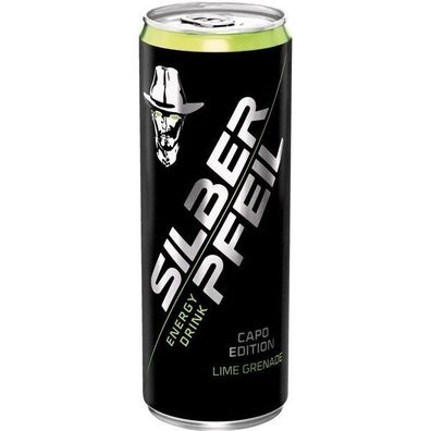 Silberpfeil Energy Drink Capo Edition - Lime Grenade 24 x 250 ml Einweg Pfand