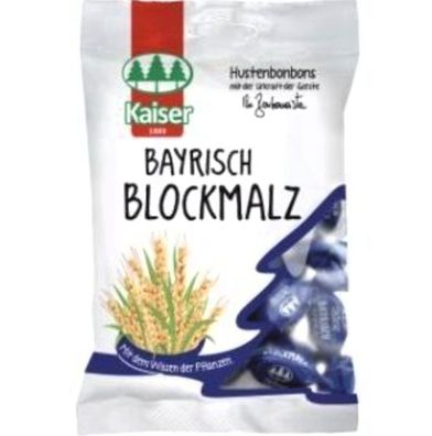 Kaiser Bayrisch Blockmalz Caramellen, Bonbons, 18 Beutel je 100g