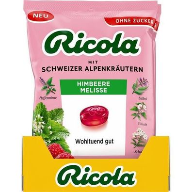 Ricola Himbeere Melisse ohne Zucker 18x75 g Bt.