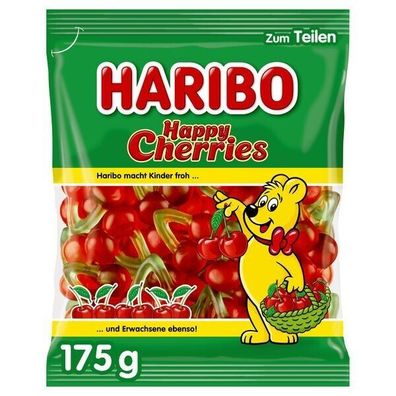 Haribo Happy Cherries Fruchtgummi Kirschen mit Kirschgeschmack 18x175 g Bt.