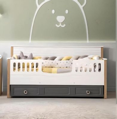 Bettrahmen Perfekte Kinderbett Holz Kinderzimmer Bettgestelle Grau