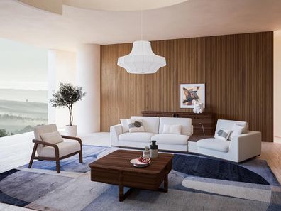 Luxus Sofagarnitur Komplett Dreisitzer Sofa Polstermöbel Sessel Einrichtung