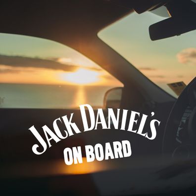 Auto Aufkleber "JD Ob Board" Jack Daniel´s Whiskey Tuning Sticker Vinyl #0010