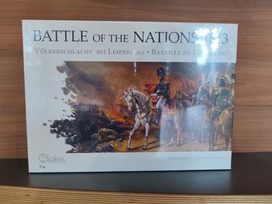 Clicker Spiele 93-838 Battle of the Nations 1813 Brettspiel Strategie Neu & OVP