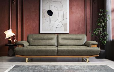 Dreisitzer Sofa 3 Sitzer Luxus Sofas Wohnzimmer Couch Leder Couchen