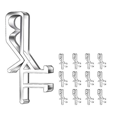 Channel Valance Clips, 1-7/8inch Clear Plastic Valance Clips For The Valance With A G