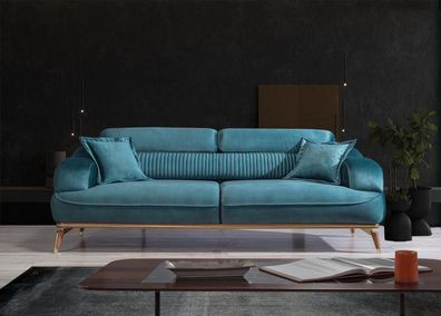 Dreisitzer Sofa 3 Sitzer Couches Sofas Luxus Gepolsterte Couch Textil