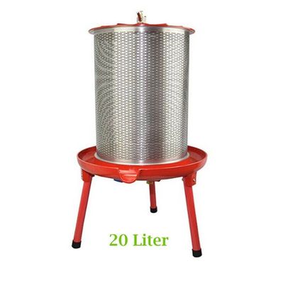 20 Liter Hydraulische Edelstahl Obstpresse inkl. Filternetz Apfel Saft Wein