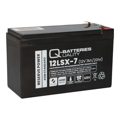 Q-Batteries 12LSX-7 12V 7Ah Blei-Vlies-Akku AGM 10 Jahre