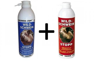 Hagopur Wildschwein-Stopp je 400 ml blau und rot