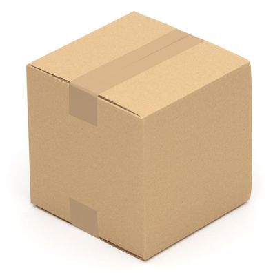 450 x Faltkartons - 200 x 200 x 200 mm - Karton aus wellpappe - braun 1 wellig