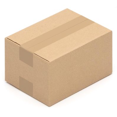 50 x Faltkartons 220 x 160 x 120 mm | Kartons braun 1 wellig - Versandkartons