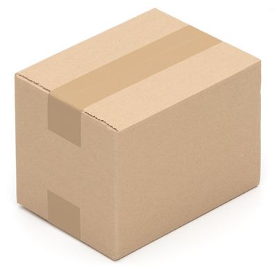 50 x Kartons 200 x 150 x 150 mm - Faltkartons braun 1 wellig - Versandkartons