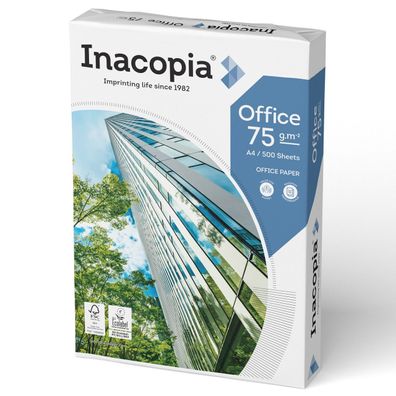 2500 Inacopia Office Markenpapier A4 weiß Kopierpapier Druckerpapier Copier 75