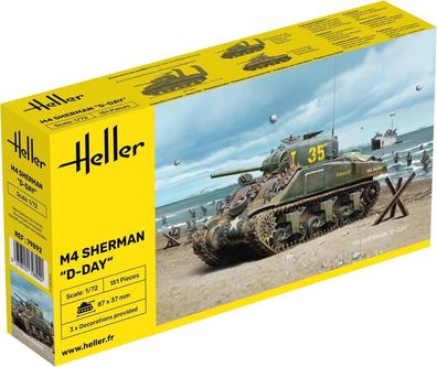 Heller M4 Sherman D-Day in 1:72 1000798920 Glow2B 79892 Bausatz