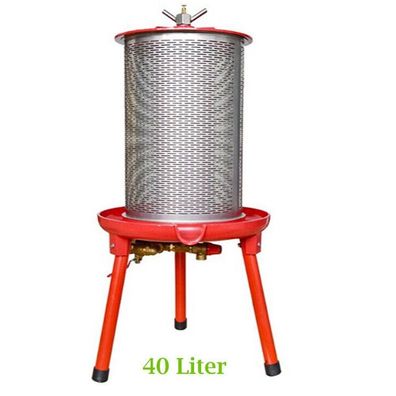 40 Liter Obstpresse Filternetz Hydraulisch Edelstahl Apfel Saft Wein Frucht