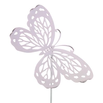 Scheulen Blumenstecker Farfalla Schmetterling Flieder 10 cm x 26 cm - Metall