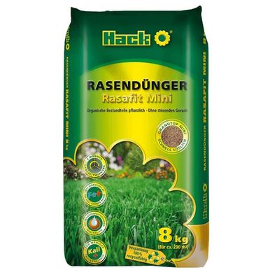 HACK Rasendünger Rasafit Mini 8 kg Hausgartendünger