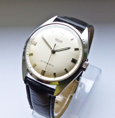 Schöne und seltene BEHA Baracuda Automatic 25Jewels Herren Armbanduhr