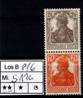 Los B816: Deutsches Reich Mi. S 11 a * *