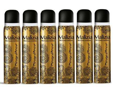 Malizia Donna Mirage d´Amour deo für Damen 6x 100ml deodorant