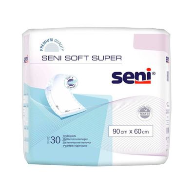 Seni Soft Super 90 cm x 60 cm a30 - B0771SH1TR | Packung (30 Stück) (Gr. 60 x 90 cm)