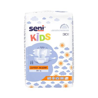 Seni Kids Junior Super Inkontinenzhosen, 20+ kg - 30 Stück | Packung (30 Stück)