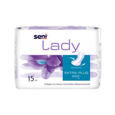 Seni Lady Extra Plus Einlage | Packung (15 Stück) - B06WVJTYNX