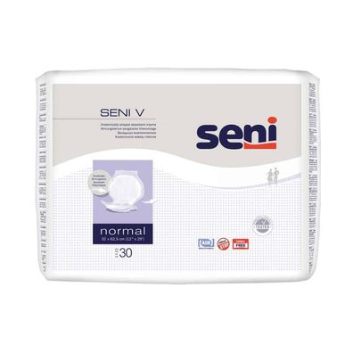 4x San Seni V normal saugstarke Vliesvorlage - 5900516132941 | Packung (30 Stück)
