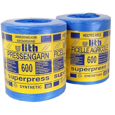 Superpress Pressengarn 10 kg Synthetik 600m/ kg blau Bindegarn Erntegarn