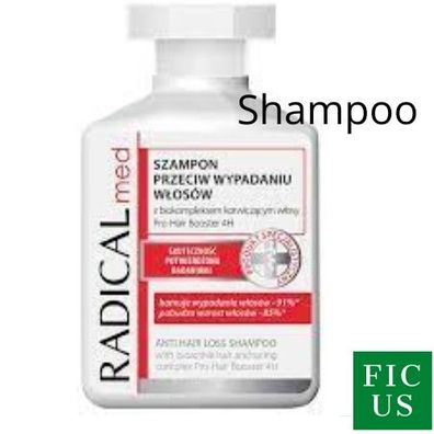 Radical Med Anti-Haarausfall-Shampoo, 300ml - Haarstärkung, Haartherapie