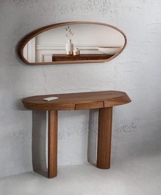 Modern Wohnzimmer Set Besteht aus Holz Konsolentisch und Spiegel 2tlg.