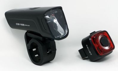 Akku Beleuchtung Set USB Fahrradlicht LED 100 Lux Fahrradbeleuchtung StVZO