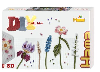 Hama Art Geschenkbox Blumenstrauß Midi-Bügelperlen