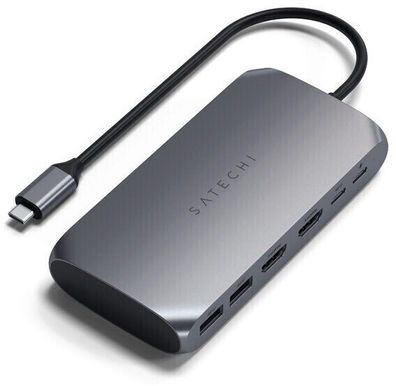 Satechi USB-C Multimedia Adapter Dock M1 USB-Dockingstation HDMI grau