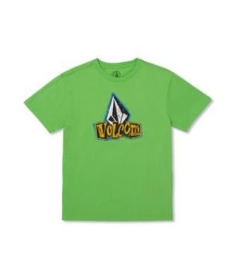 VOLCOM Kids T-Shirt Sticker Stamp electric green