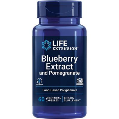 Life Extension, Blueberry Extract and Pomegranate, 60 Veg. Kapseln