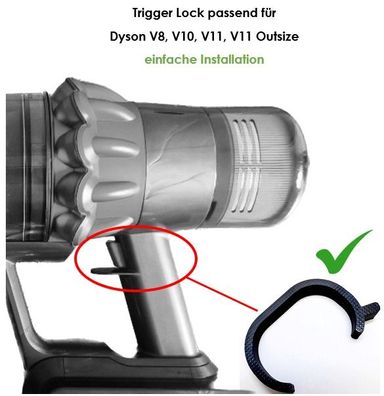 Power Button Trigger Lock passend für Dyson V8, V10, V11, V11 Outsize