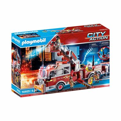 Playmobil 70935 City Action Feuerwehr-Fahrzeug: US Tower Ladder